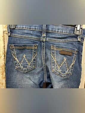 Wrangler Girls Dark Wash Boot Cut Jeans